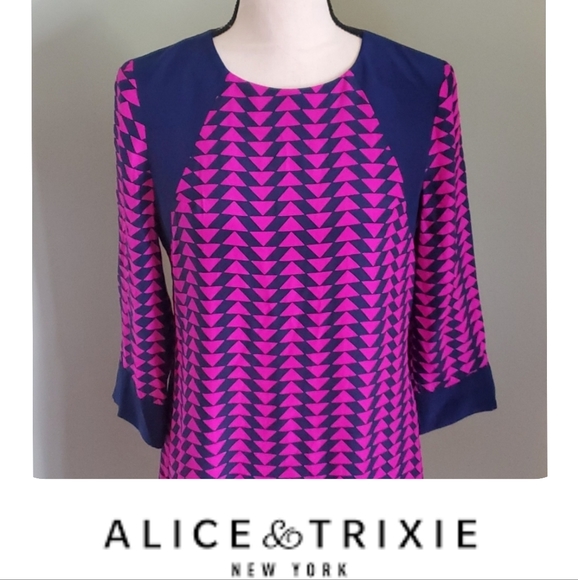 EUC Alice & Trixie 100% Silk Dress, XS - Picture 1 of 12